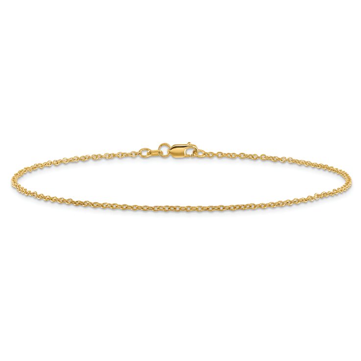 14k Yellow Gold Forzantine Cable Link Bracelet