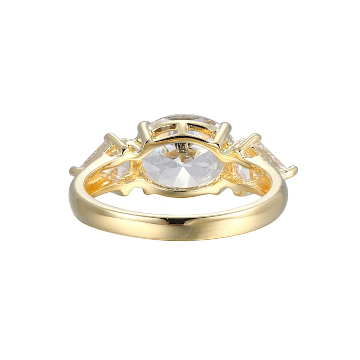 White Cubic Zirconia 18k Yellow Gold Over Sterling Silver April
Birthstone Ring 5.32ctw