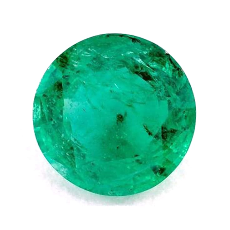 Zambian Emerald 6mm Round 0.67ct