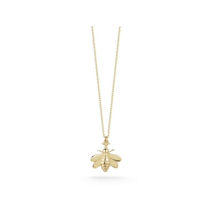 Bellissima Gold 14K Yellow Gold Bee Pendant Necklace