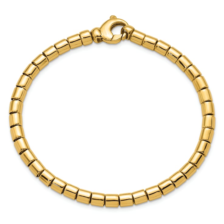 14K Yellow Gold 4.8mm ID Oval Link 8 inch Bracelet