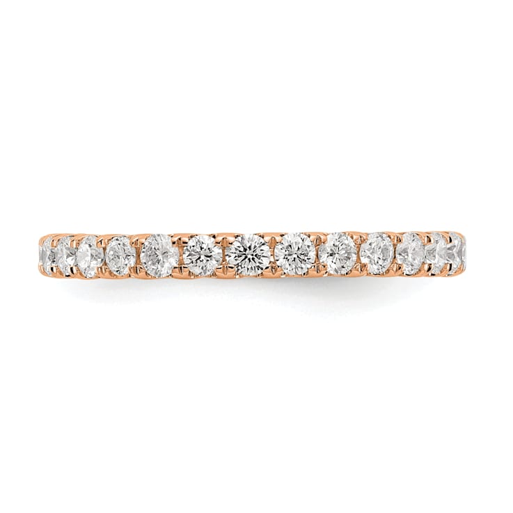 14K Rose Gold Lab Grown Diamond SI1/SI2, G H I, Eternity Band