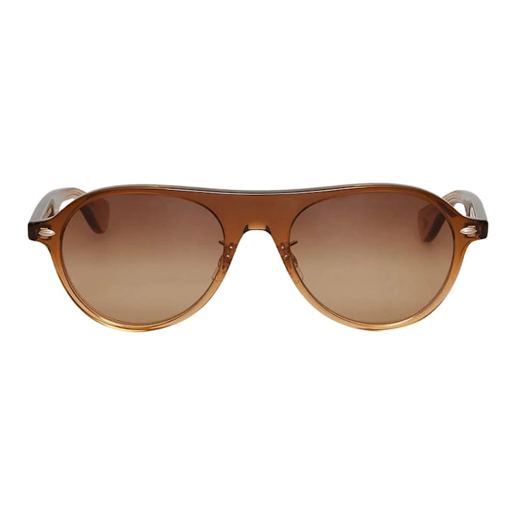 Garrett Leight Lady Eckhart Golden Fade Round Frame / California Dream
Gradient Lenses Sunglasses