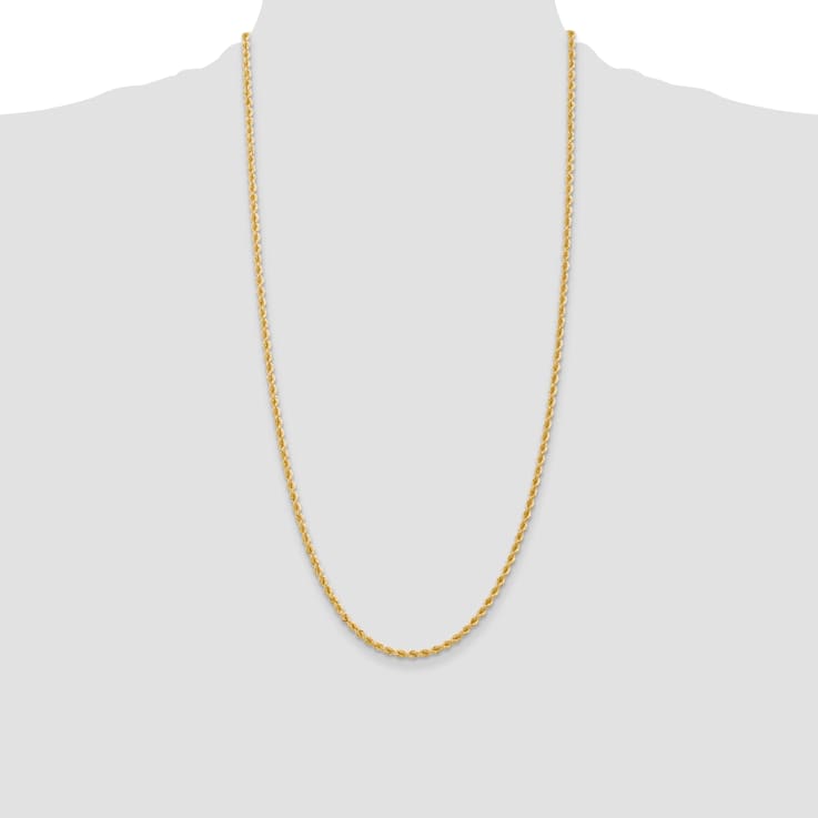 28 inch 14k gold rope shop chain