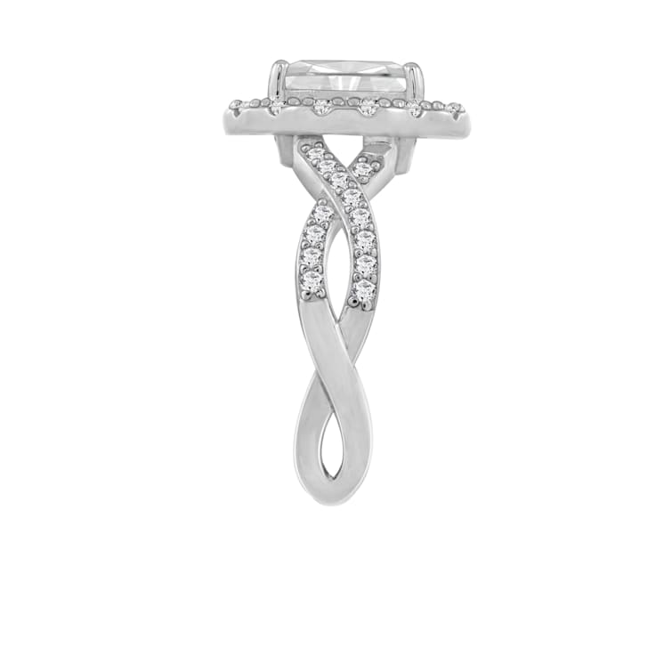 White Cubic Zirconia Platinum Over Sterling Silver Ring 2.68ctw