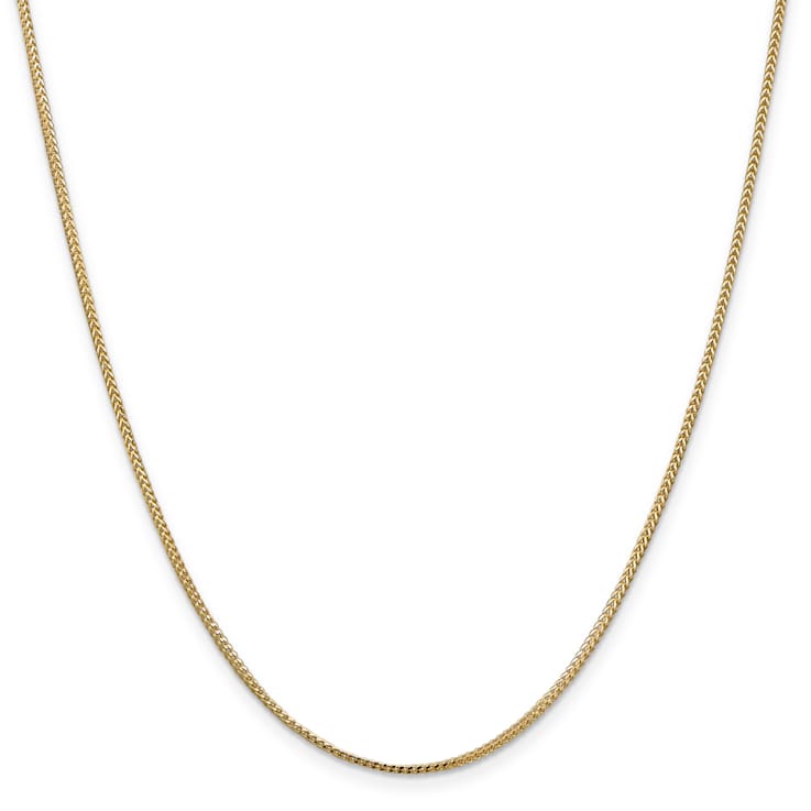 14K Yellow Gold 1mm Franco Chain Necklace