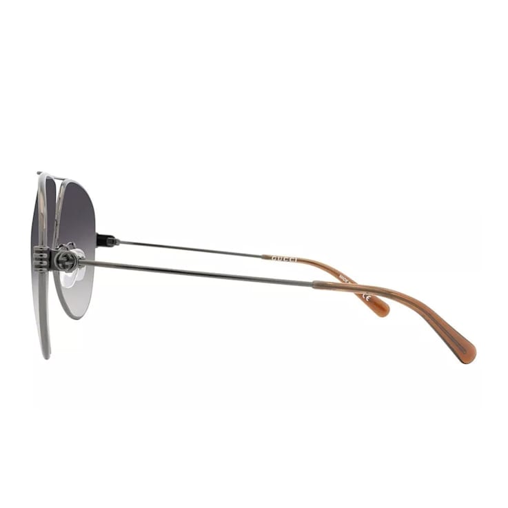 Gucci Ruthenium Frame / Gray Lens Sunglasses