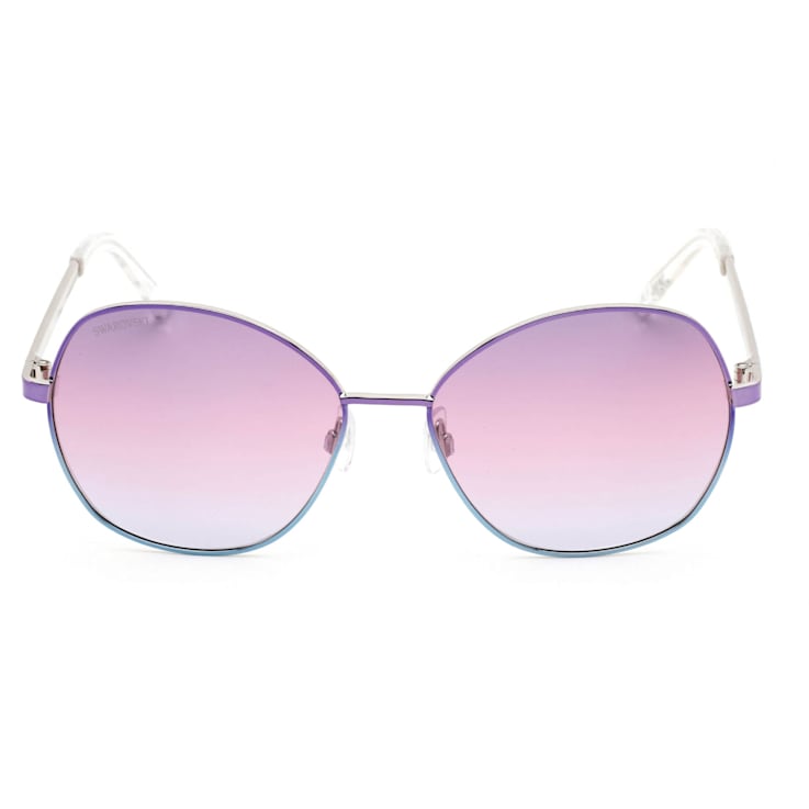 Swarovski Violet and Blue Frame / Violet Lens Sunglasses