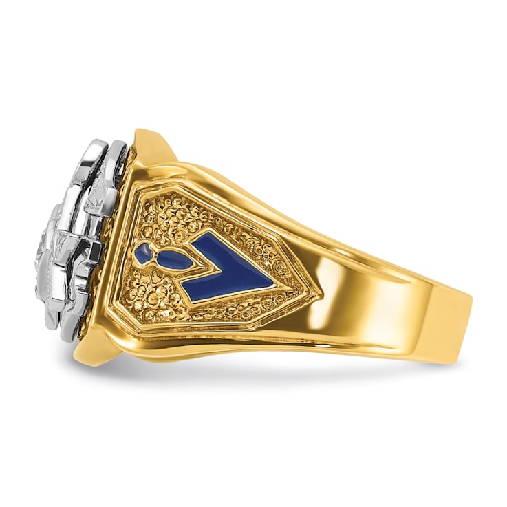 Masonic rings white gold clearance
