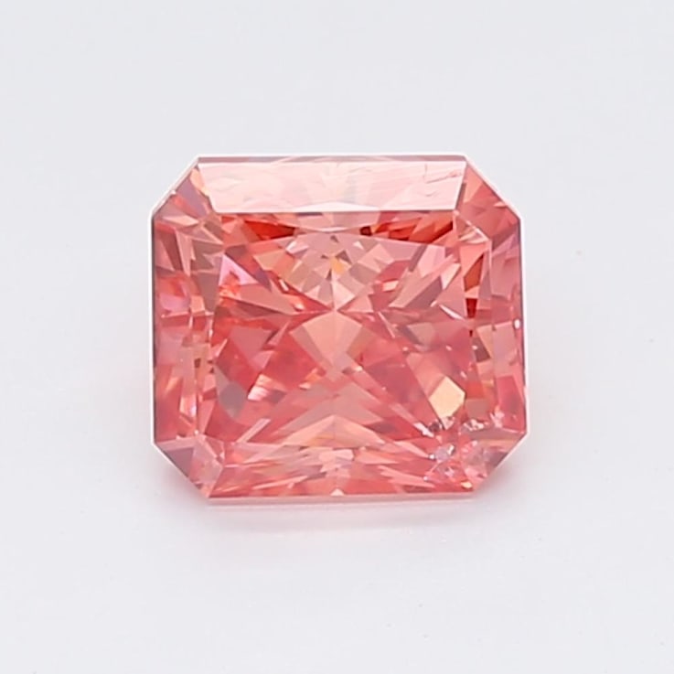 1.06ct Deep Pink Cushion Lab-Grown Diamond SI2 Clarity IGI Certified
