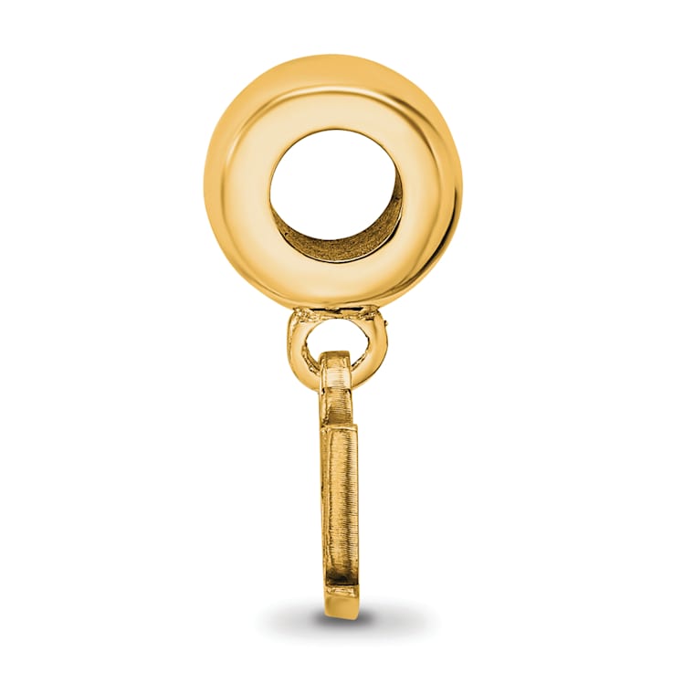 14K Yellow Gold Over Sterling Silver LogoArt Eastern Kentucky University
Extra Small Dangle Bead