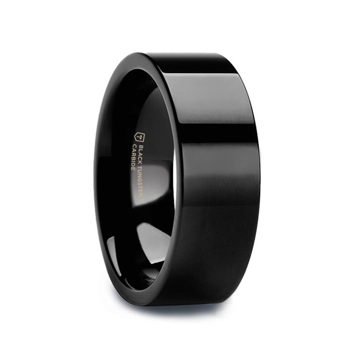 MORPHEUS Flat Black Tungsten Ring 8mm