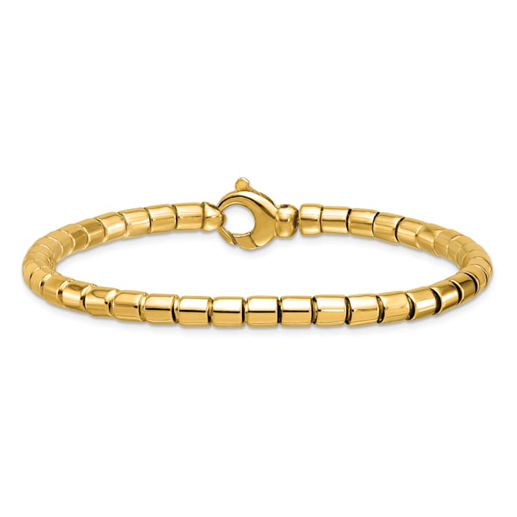 14K Yellow Gold 4.8mm ID Oval Link 8 inch Bracelet