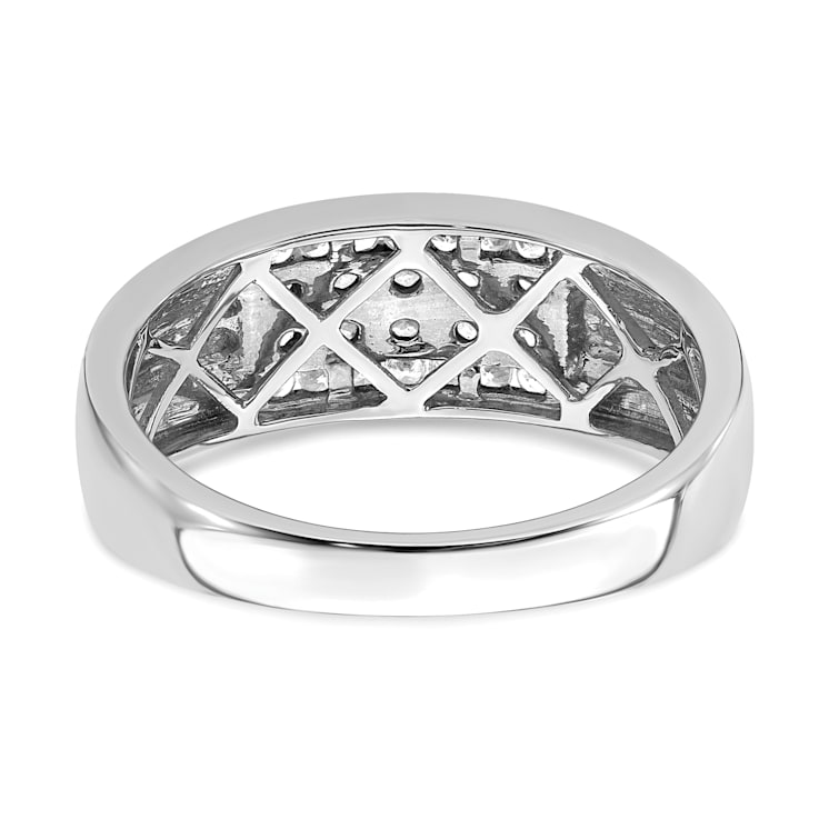 10K White Gold Lab Grown Diamond VS/SI GH, Men's Ring