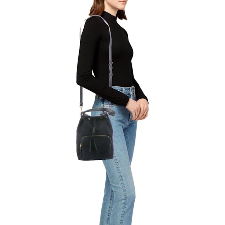 Prada Small Flou Shoulder Bag | Grey | FARFETCH
