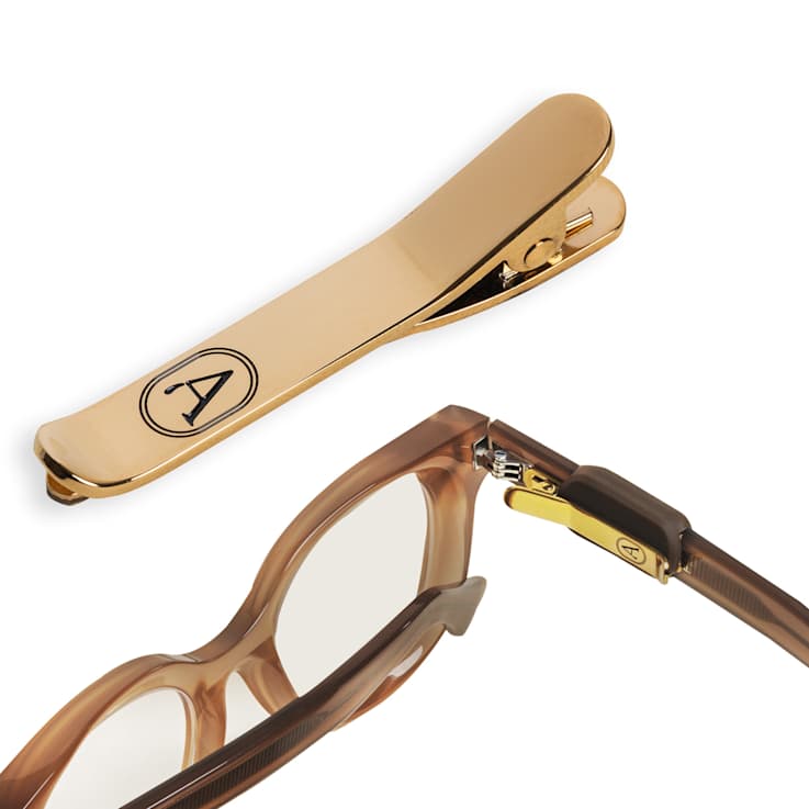 Altaché 14K Gold Over Stainless Steel Eyewear Clip