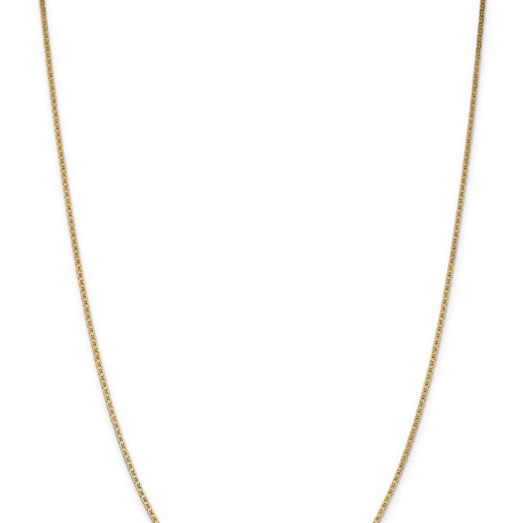 14k Yellow Gold 1.5mm Mariner Link Chain 22 inch