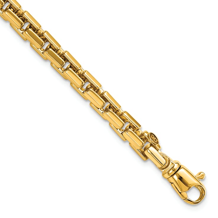 14K Yellow Gold Polished Chain Bracelet