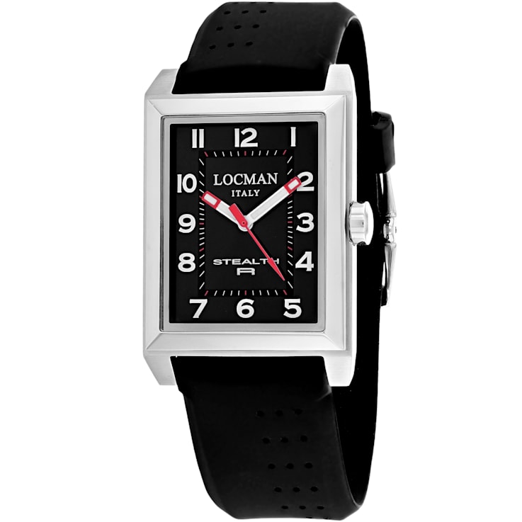 Locman Women's Stealth Black Silicone Strap Watch