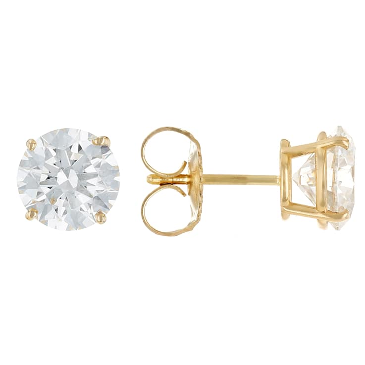 Lab-Grown Diamond Stud Earrings In 14K Gold 3.00ctw