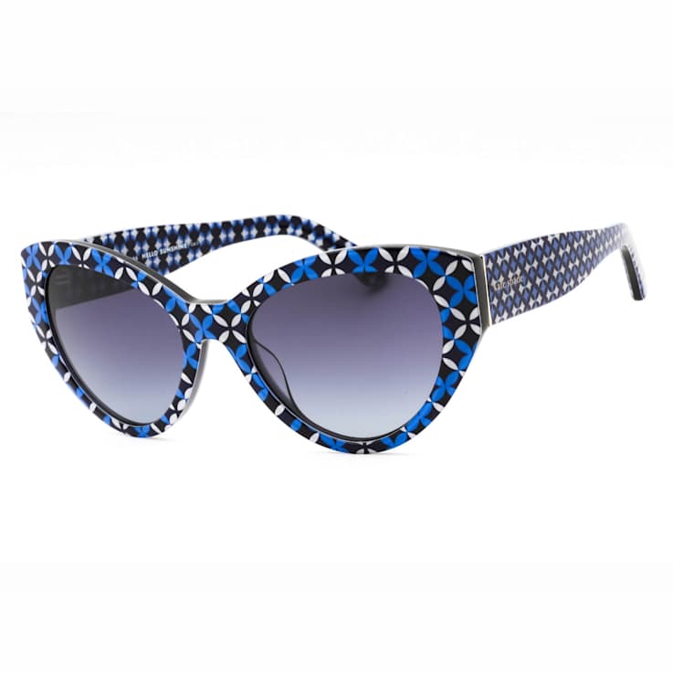 Kate Spade PAISLEIGH Blue Cat Eye Frame / Dark Gray Lenses Sunglasses