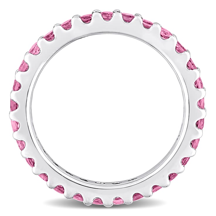 Pink Tourmaline 10K White Gold Ring 0.87ctw