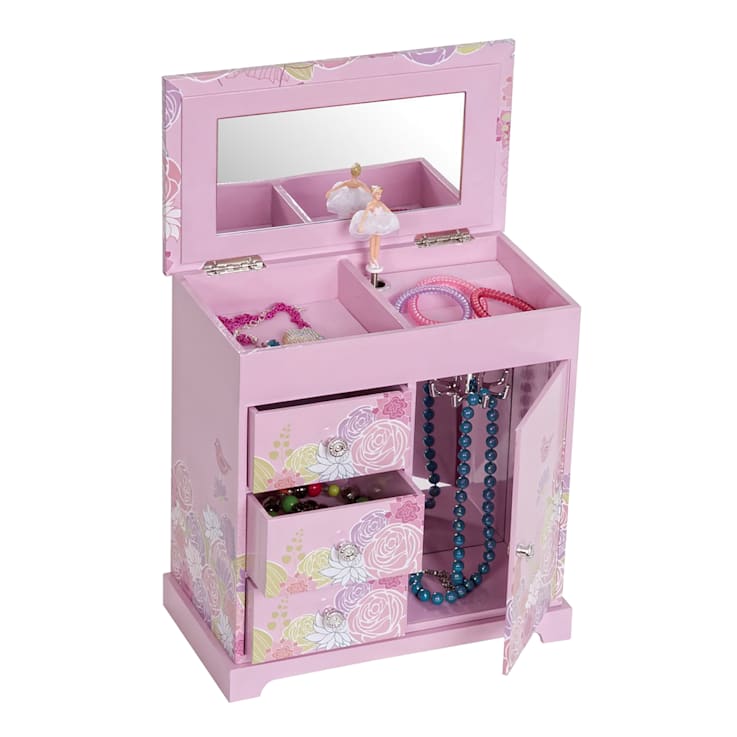 Mele and Co Pearl Girls Musical Ballerina Jewelry Box