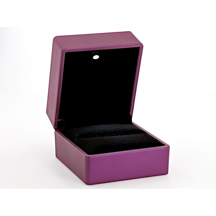 Purple Ring Box with Led Light appx 6.5x6x4.8cm