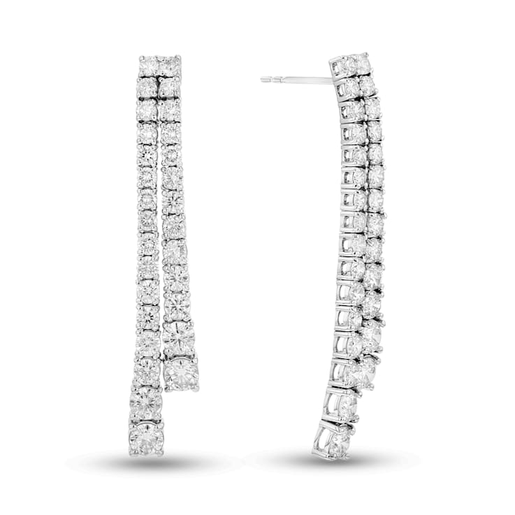 4.00ctw Diamond Earrings in 14k White Gold