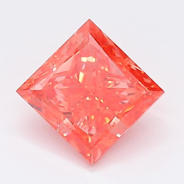 1.99ct Vivid Pink Princess Cut Lab-Grown Diamond VS1 Clarity IGI Certified