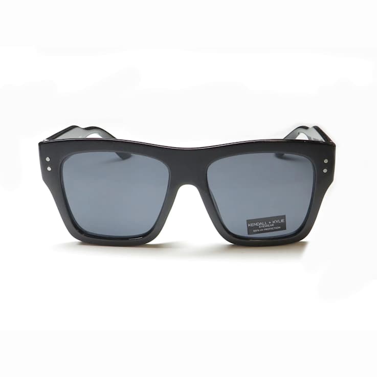 Kendall + Kylie Square Black Frame/Gray Lens Sunglasses