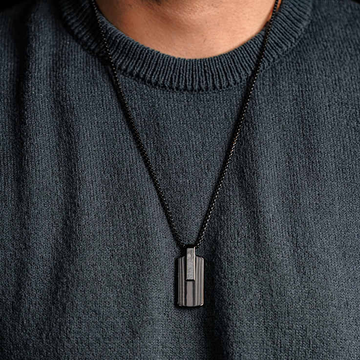 Atlantica Dog Tag Ebony Meteorite