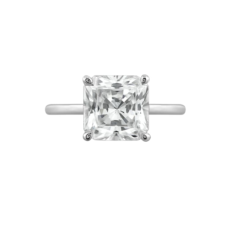 White Cubic Zirconia Platinum Over Sterling Silver Ring 4.00ctw