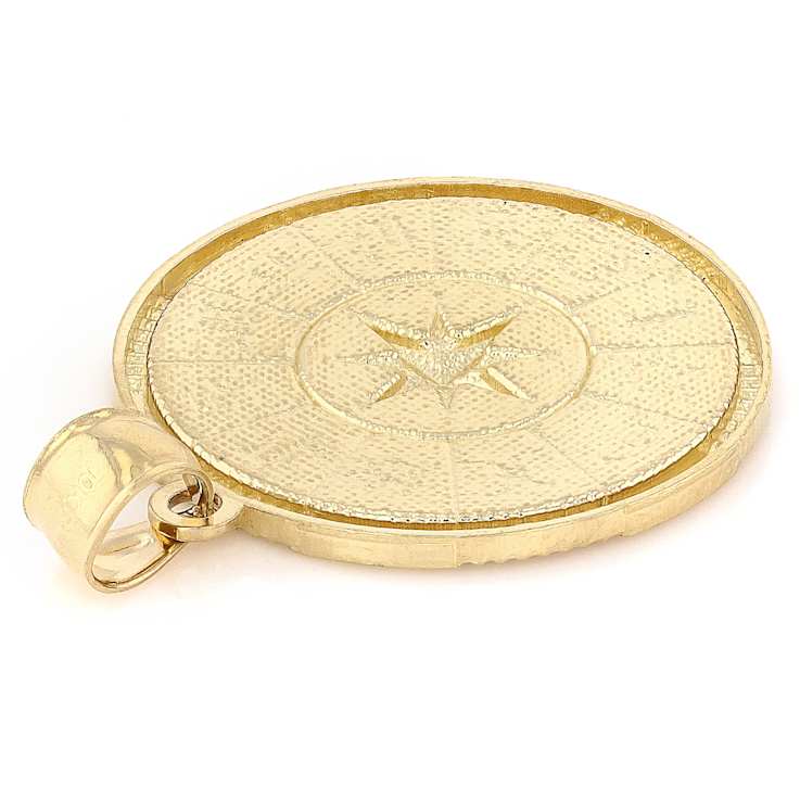 Zodiac Symbol Pendant In 10K Gold