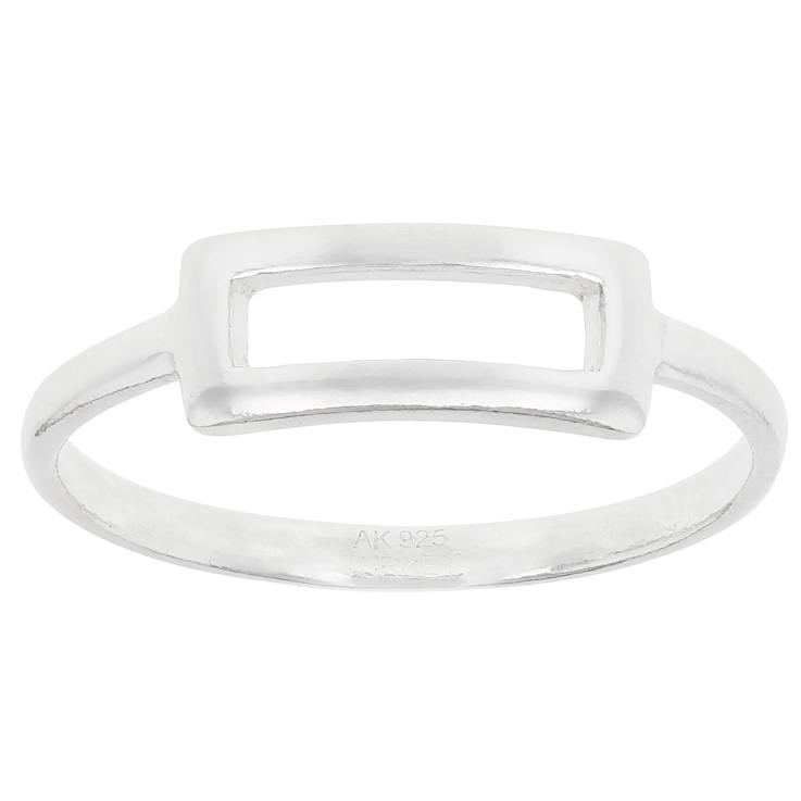 Buckle Band Ring In Sterling Silver