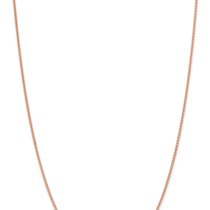 14k Rose Gold 1.7mm Solid Polished Spiga Chain