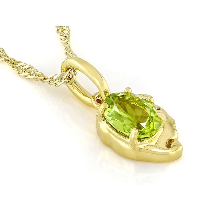 Peridot Virgo Birthstone Pendant