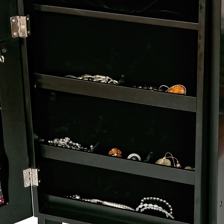 Mele and Co Victoria Mirrored Jewelry Armoire