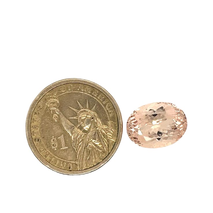 Peach Morganite 16.1x12mm Oval 11.02ct