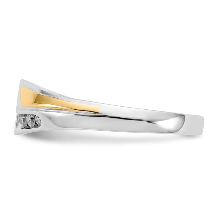 14K Two-tone Yellow and White Gold Lab Grown Diamond SI1/SI2, G H I,
Men's Ring