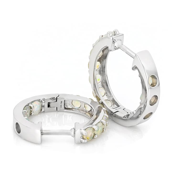 Ethiopian Opal Earrings In Sterling Silver