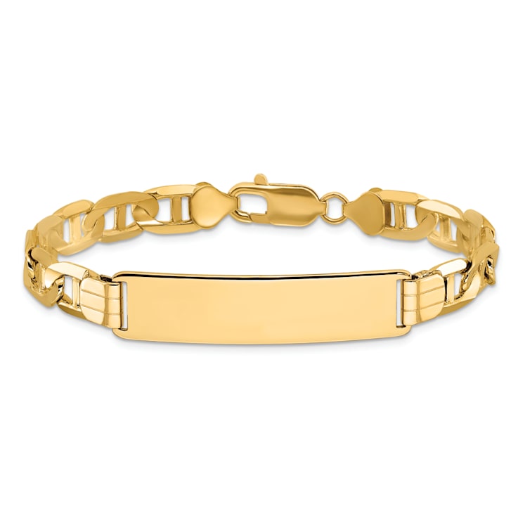 14k Yellow Gold Mariner Link ID Bracelet
