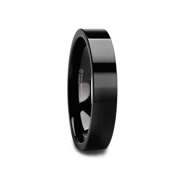 MORPHEUS Flat Black Tungsten Ring 2mm