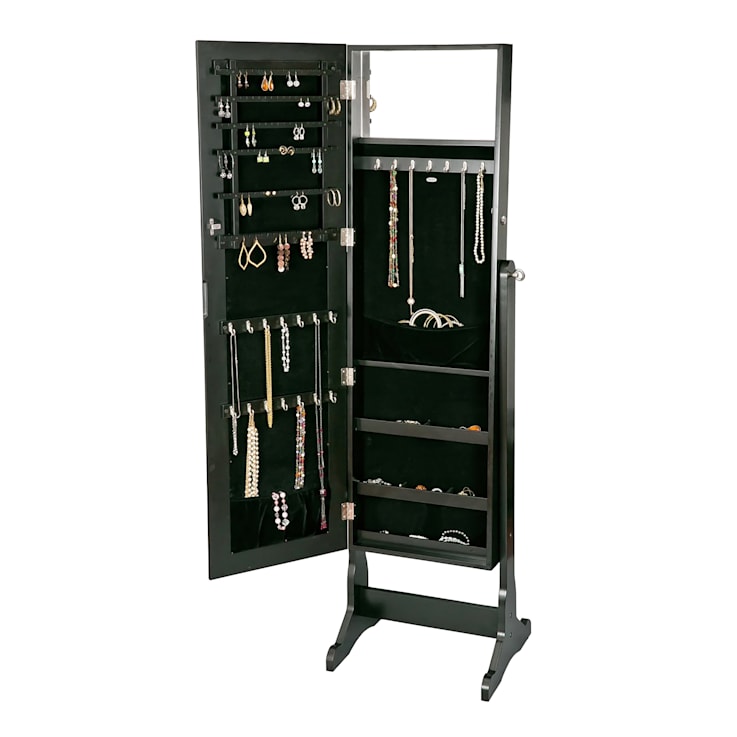 Mele and Co Victoria Mirrored Jewelry Armoire