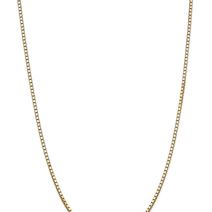 14k Yellow Gold 2.5mm Box Chain 22"