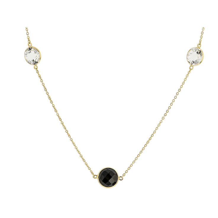 Black Spinel 14k Yellow Gold 34" Necklace 31.93ctw