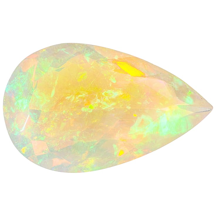 Ethiopian Opal 15.3x9.5mm Pear Shape 3.06ct