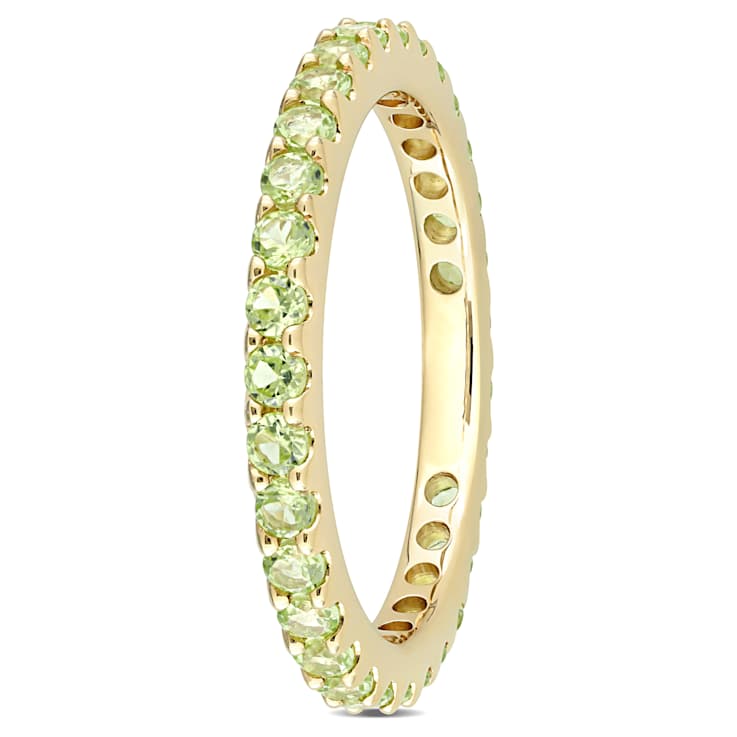 Peridot 10K Yellow Gold Ring 1.24ctw