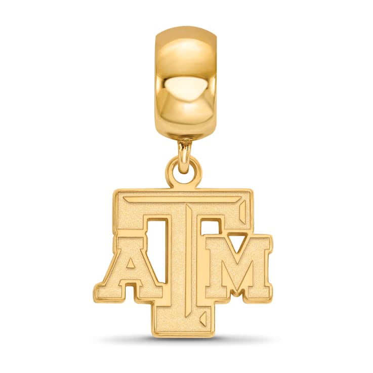 14K Yellow Gold Over Sterling Silver LogoArt Texas A and M University
Small Dangle Bead