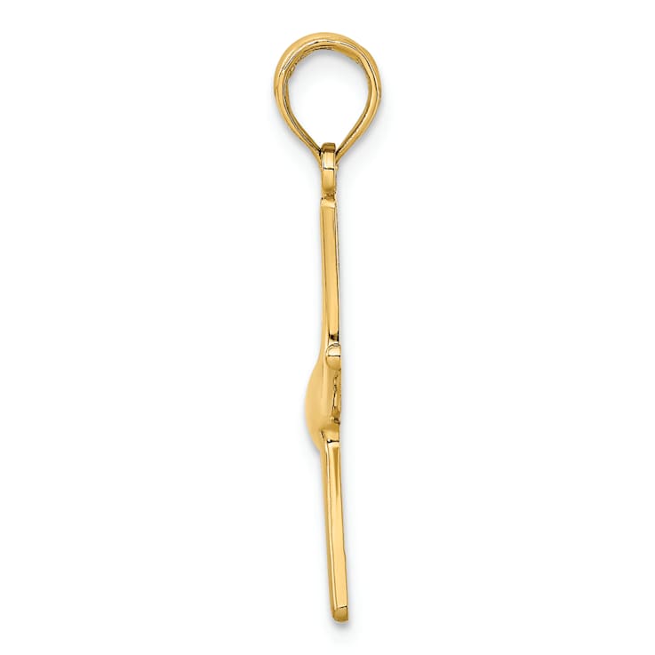 10K Yellow Gold Dancing Starfish Charm